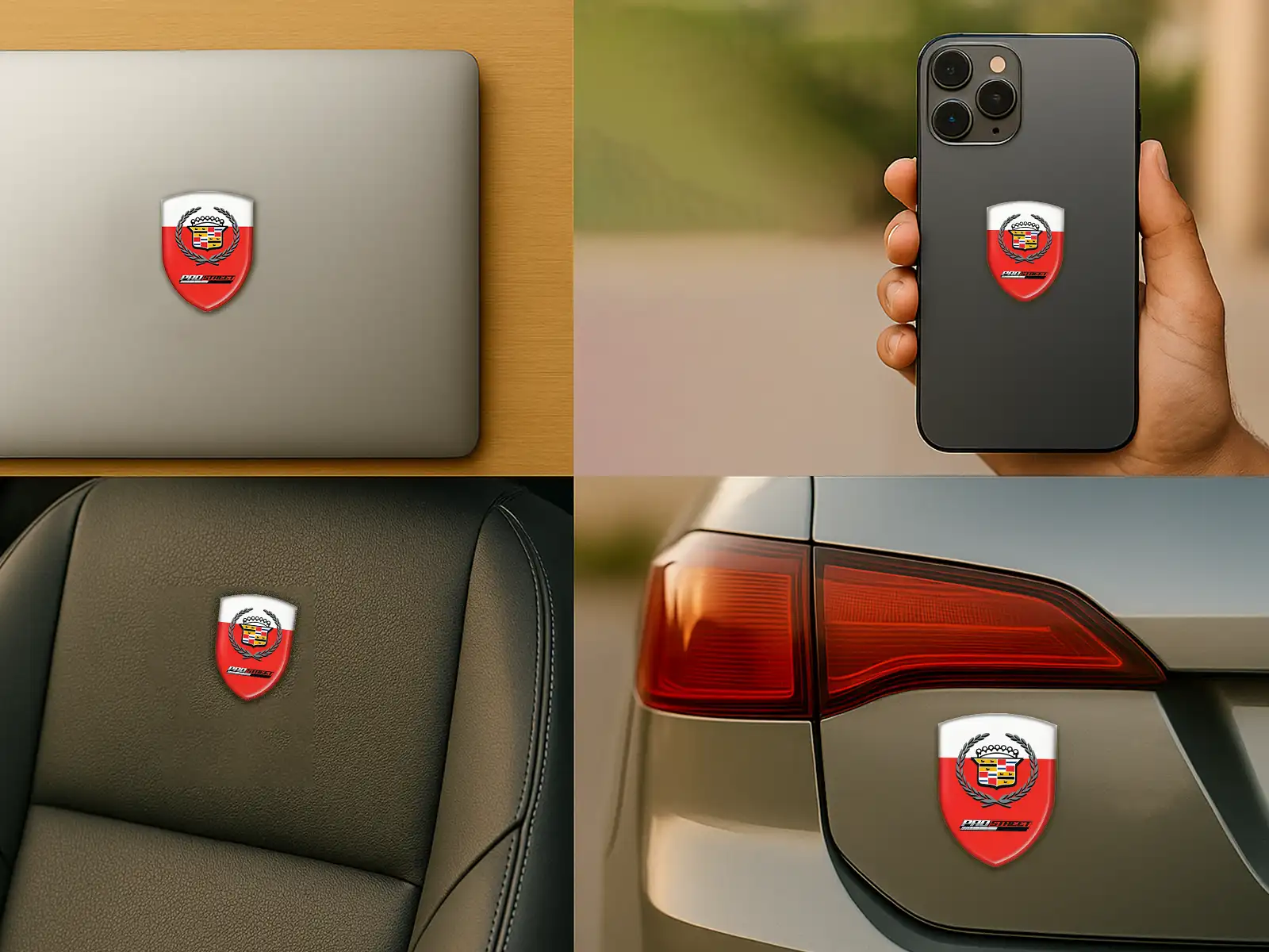 Cadillac Self Adhesive Stickers Premium Sports Tuning Luxury ST